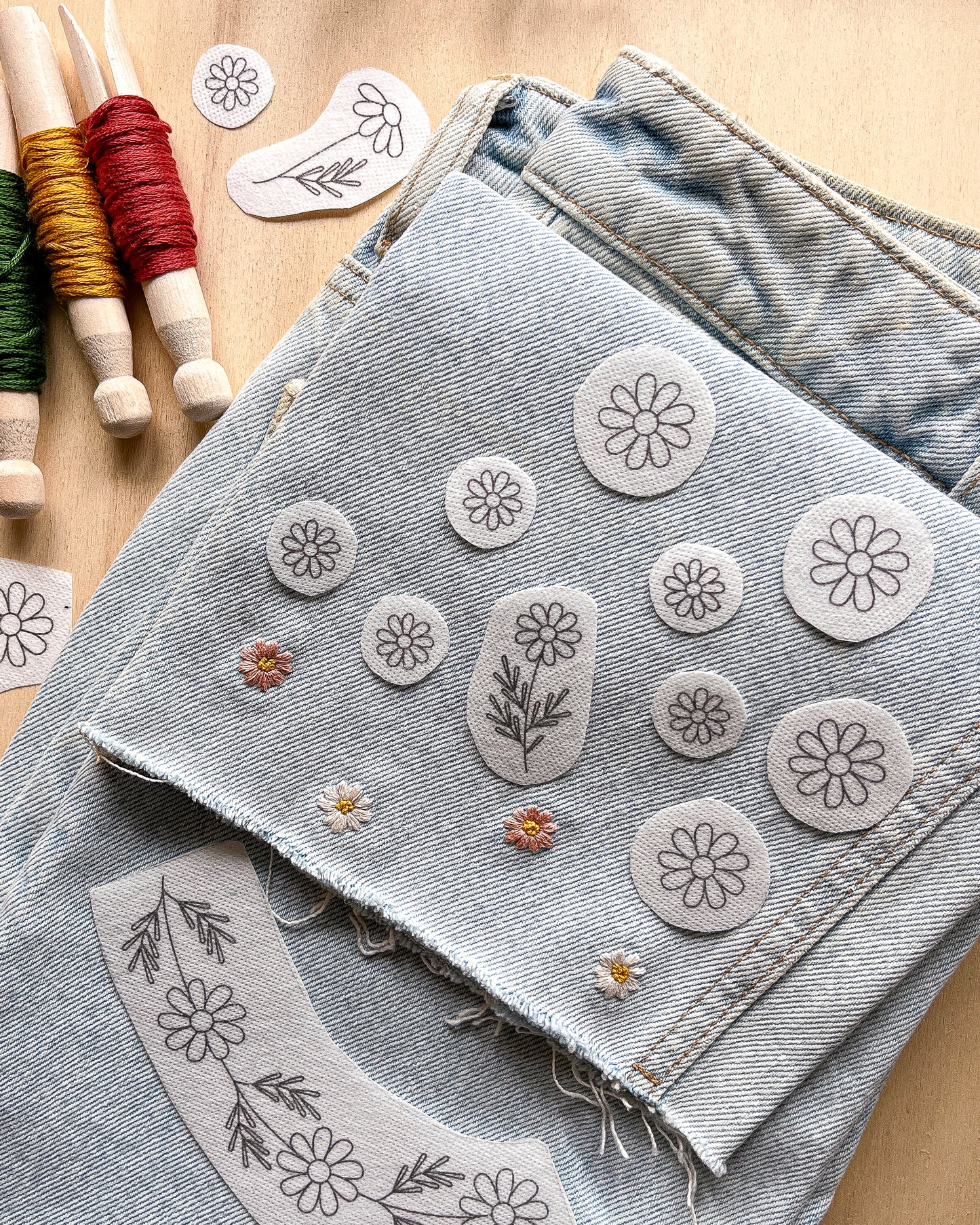Pacchetto di stick and stitch - Margherite