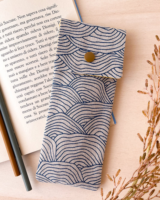 Blue waves pencil case