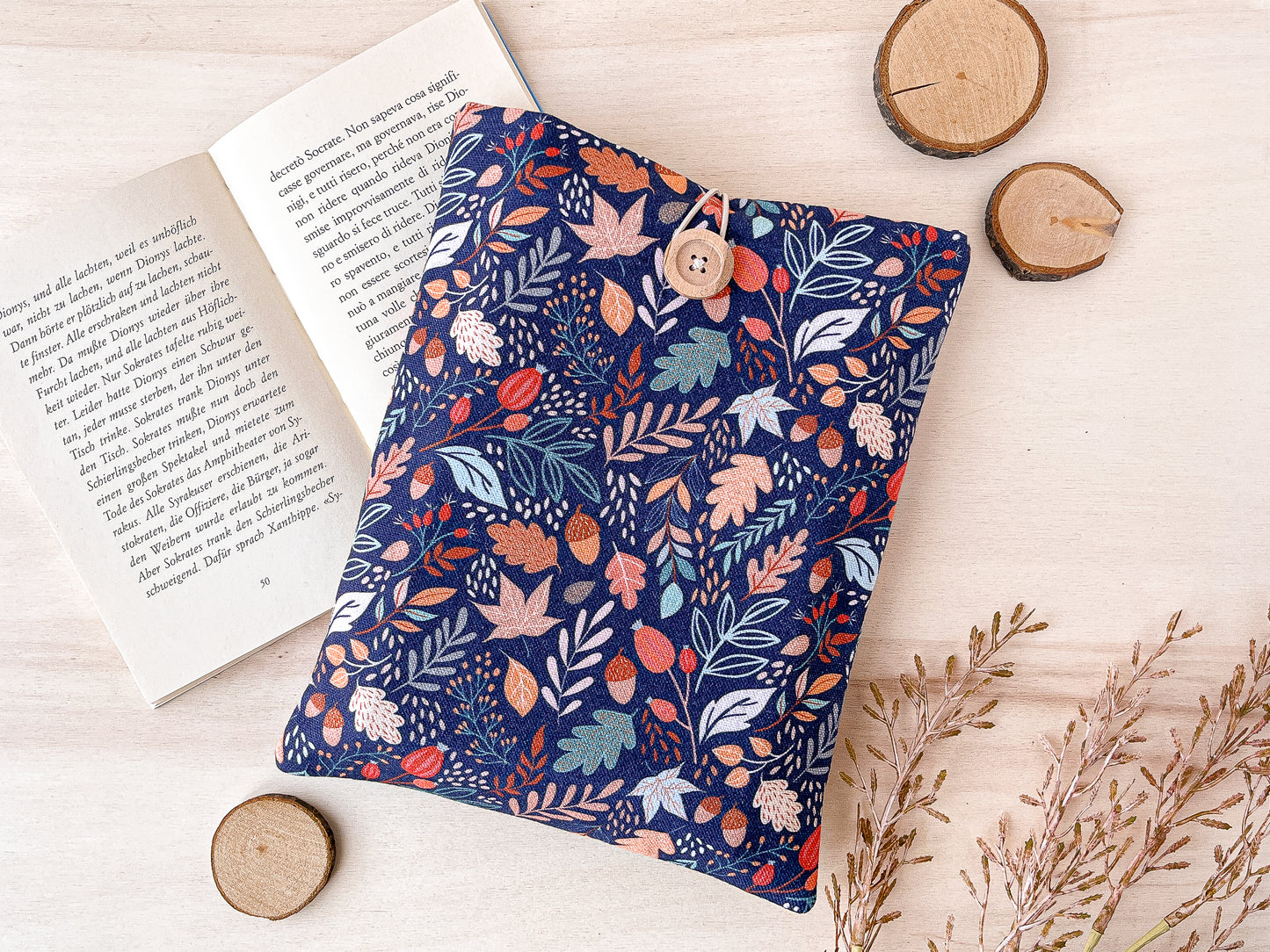 Custodia per libri imbottita autunnale