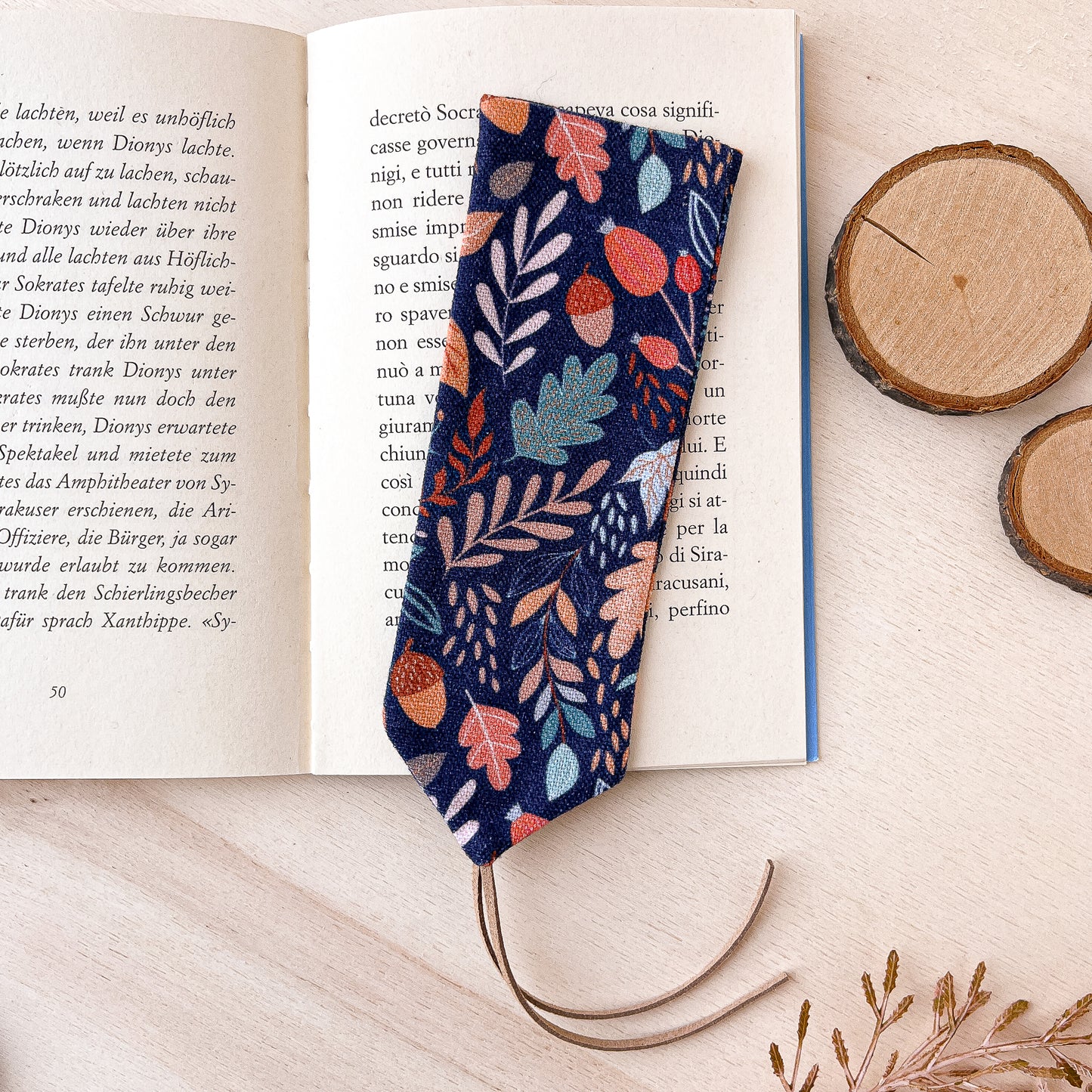 Custodia per libri imbottita autunnale