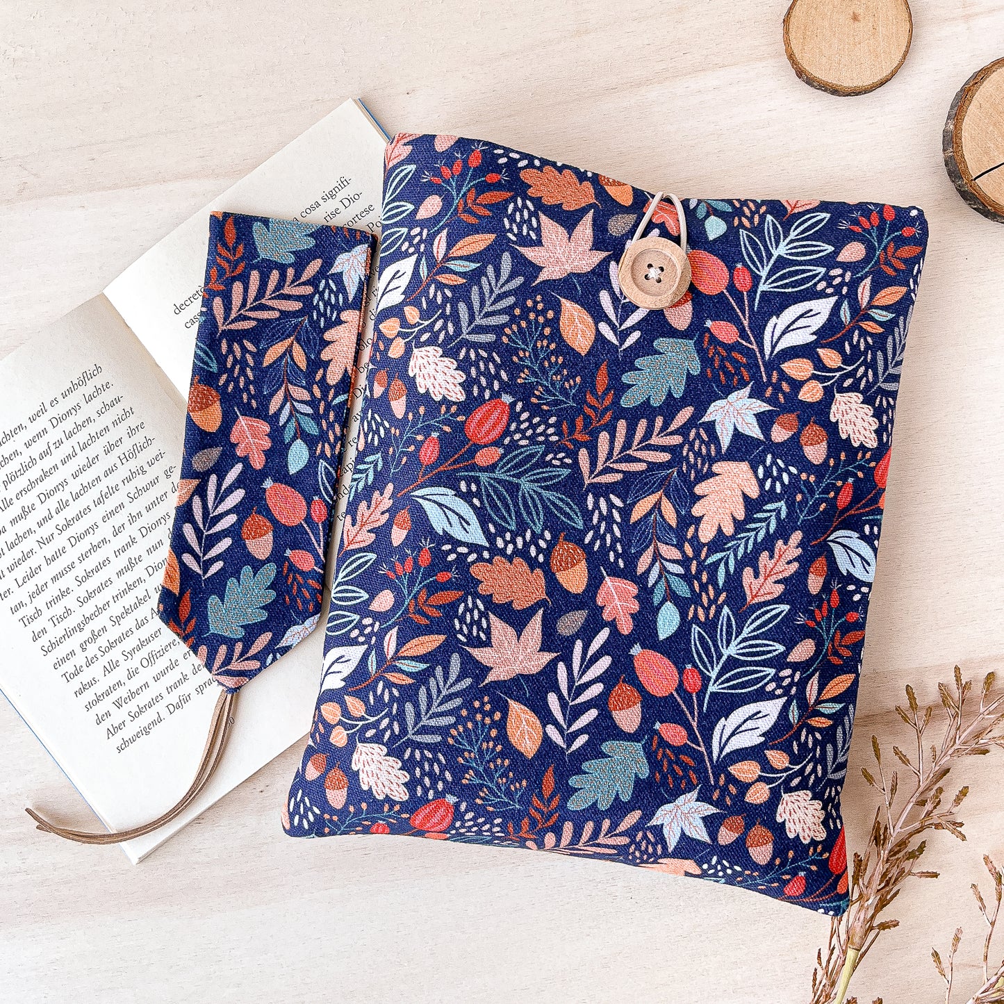 Custodia per libri imbottita autunnale