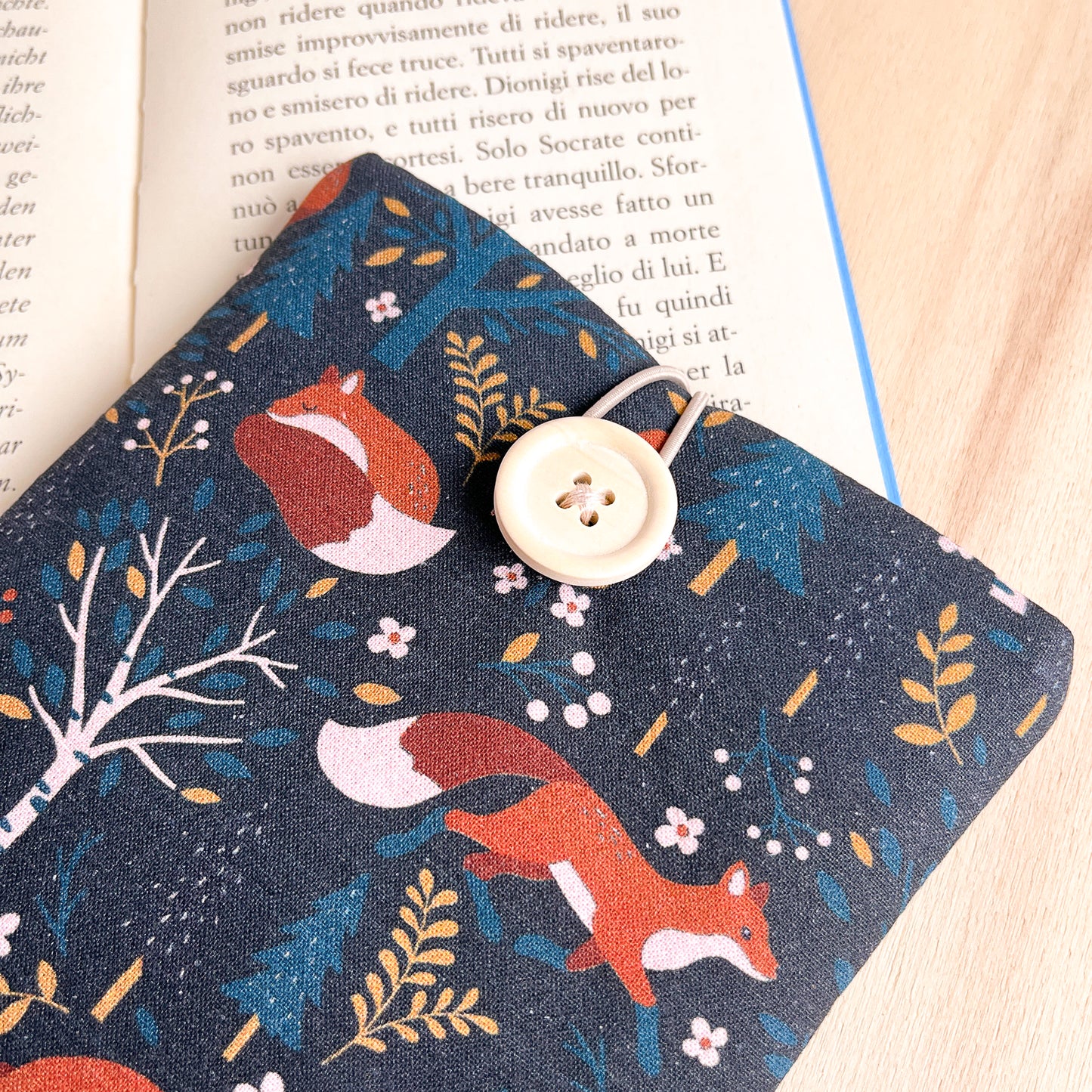 Custodia per e-reader con volpi
