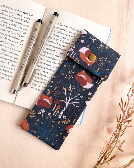 Foxes pencil case