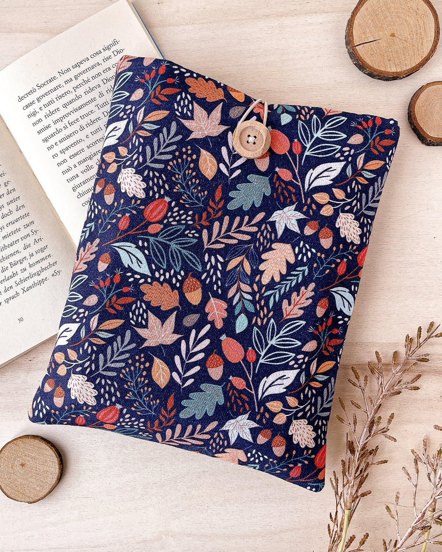 Custodia per libri imbottita autunnale