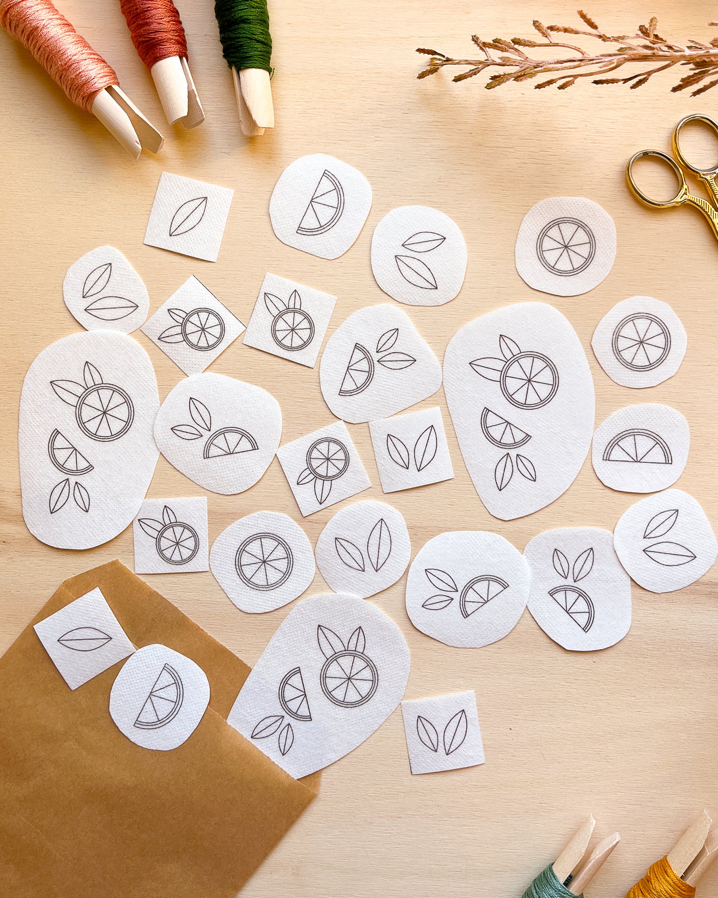 Pacchetto di stick and stitch - Limoni