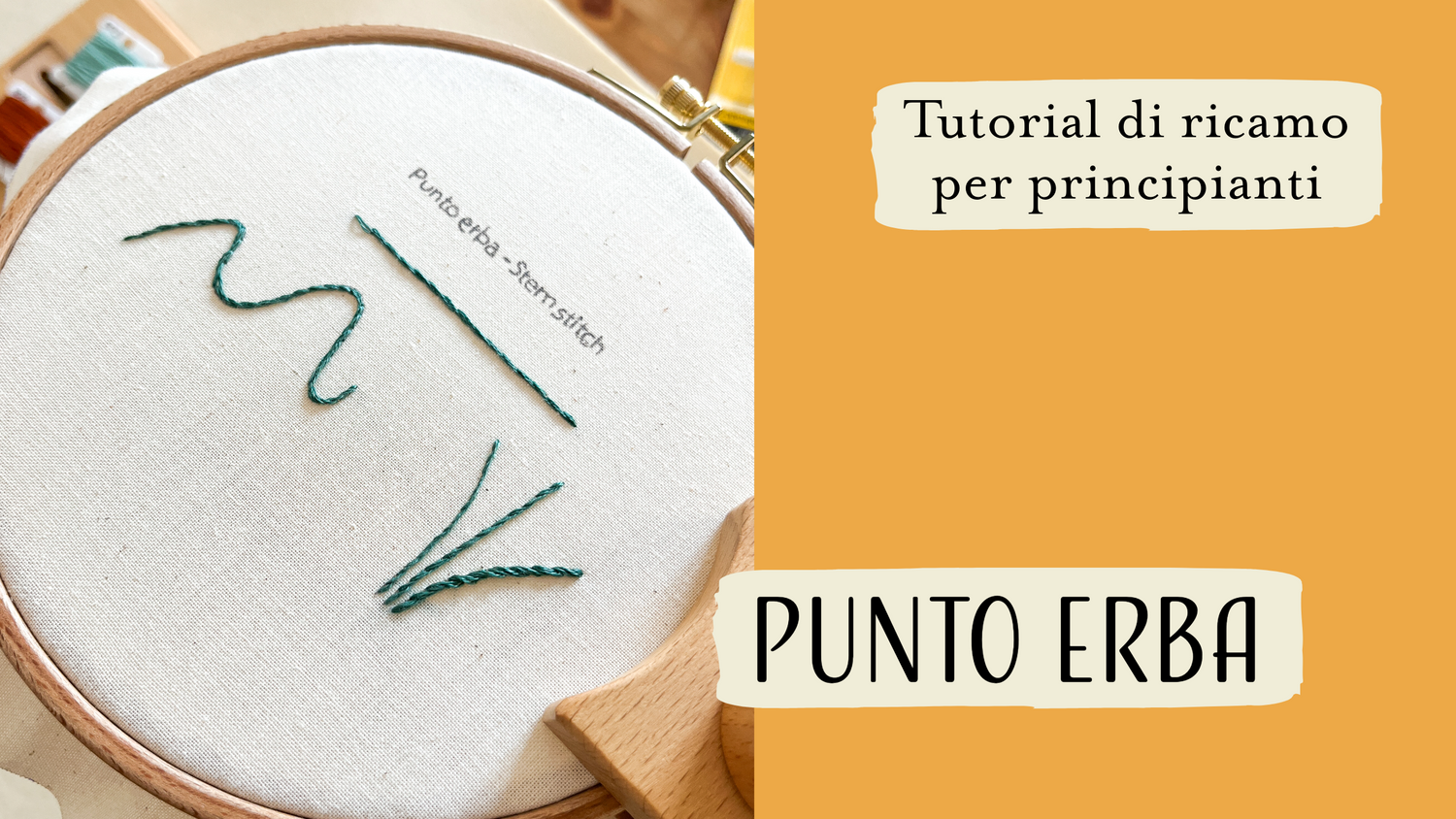 punto erba a mano tutorial
