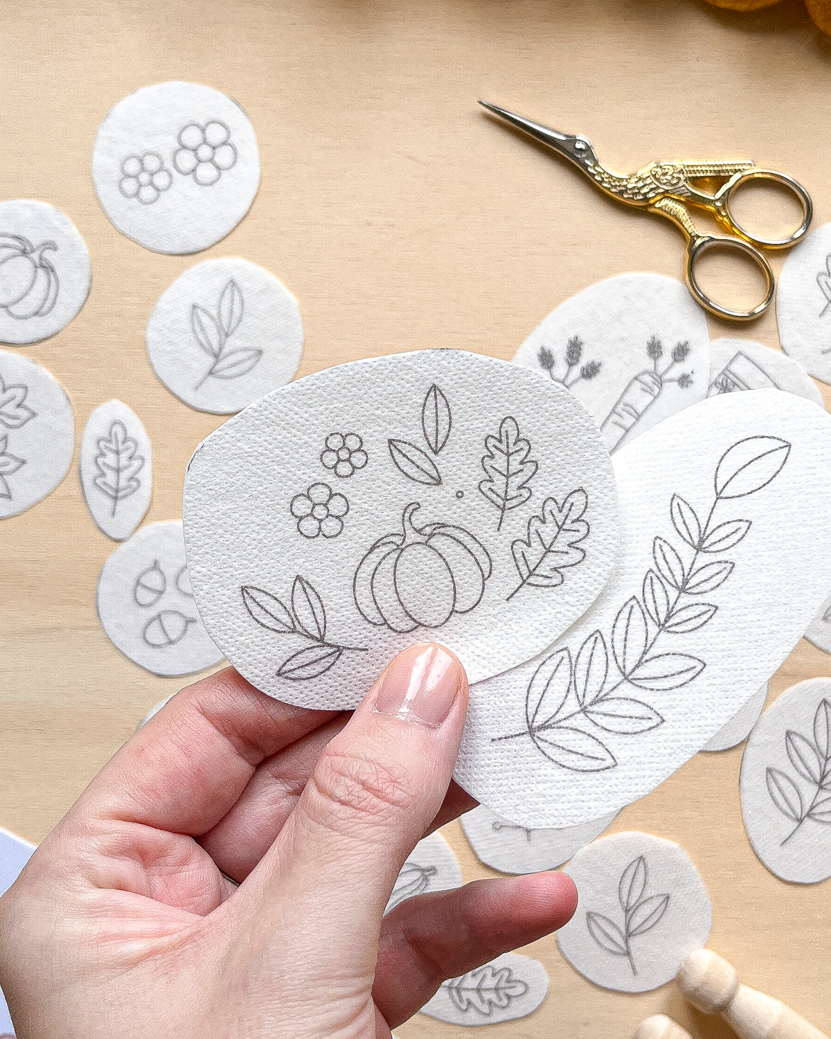 Pacchetto di stick and stitch - Ricami autunnali