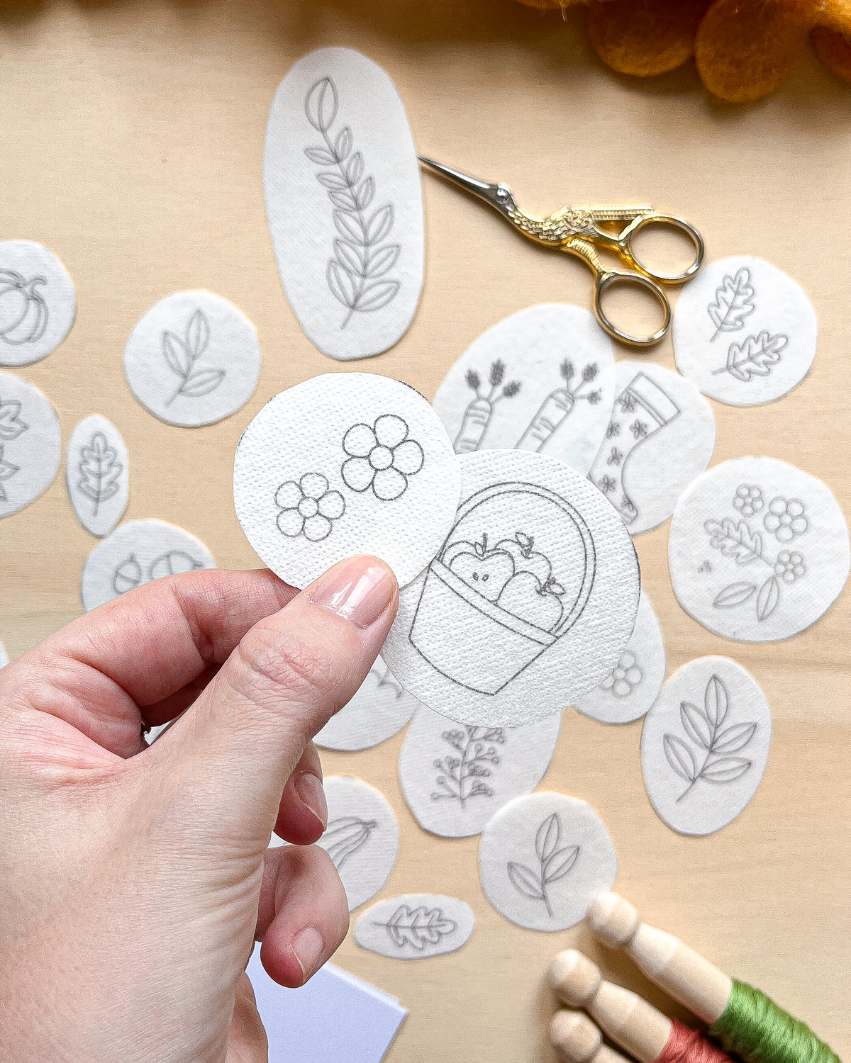 Pacchetto di stick and stitch - Ricami autunnali