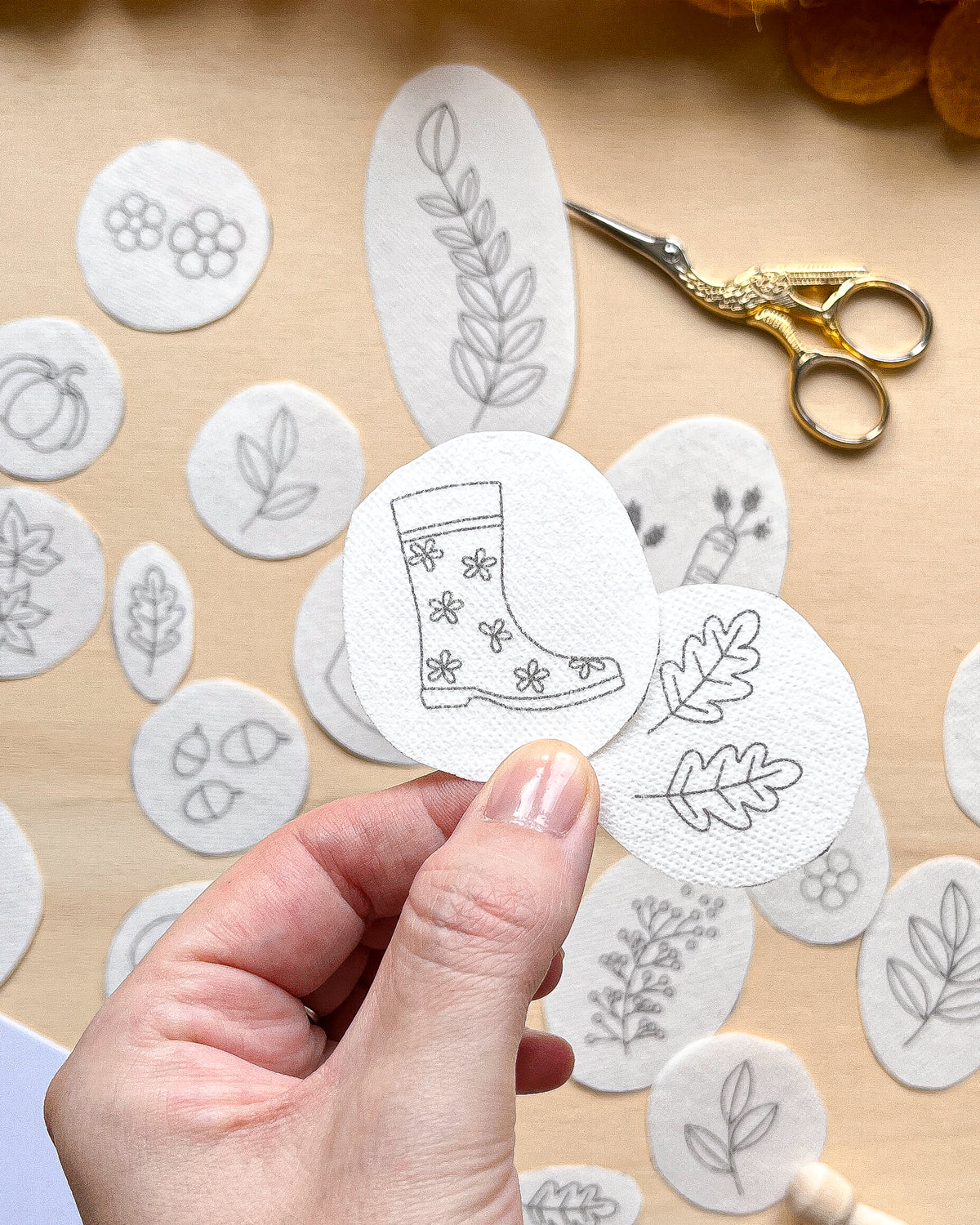 Pacchetto di stick and stitch - Ricami autunnali