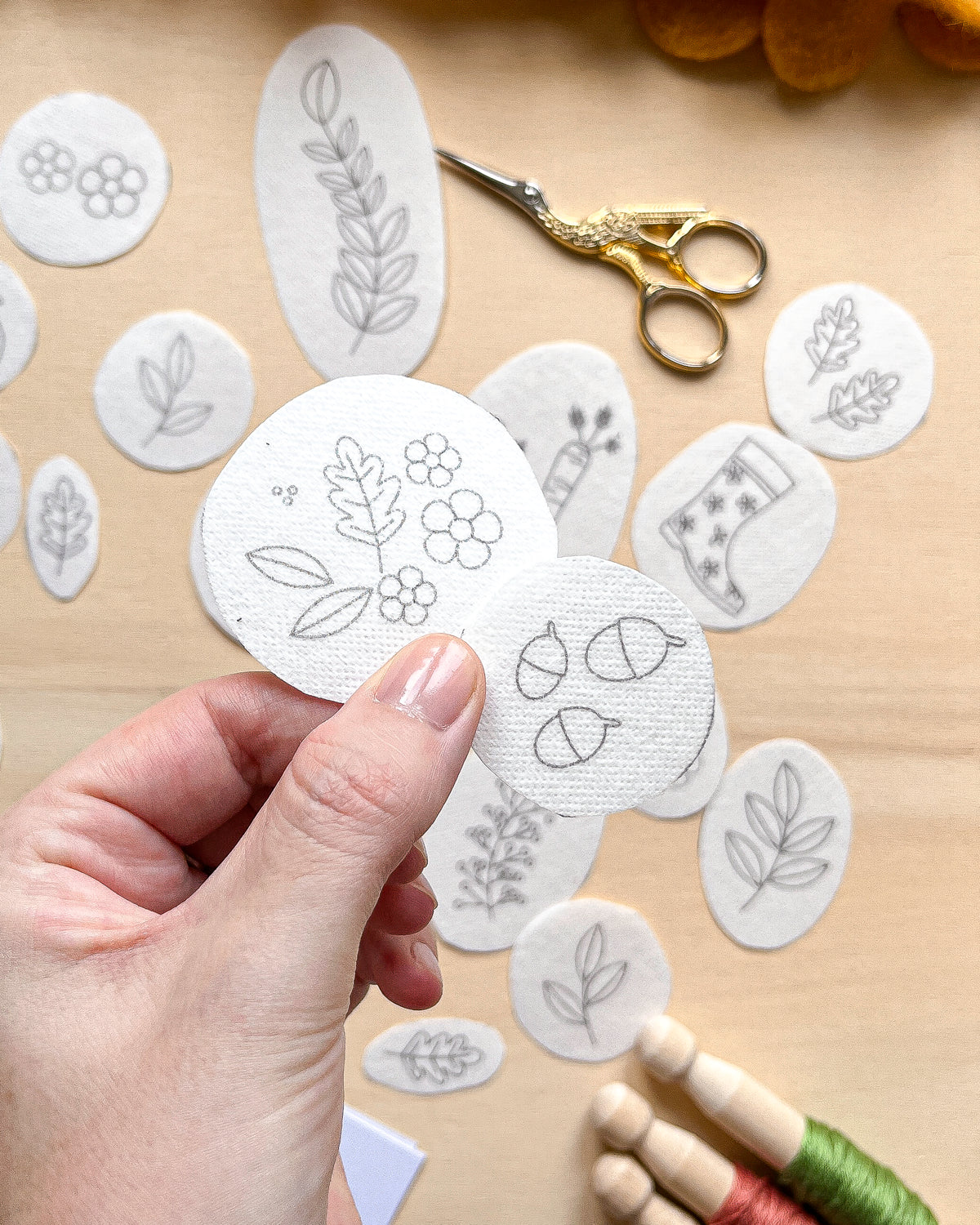 Pacchetto di stick and stitch - Ricami autunnali