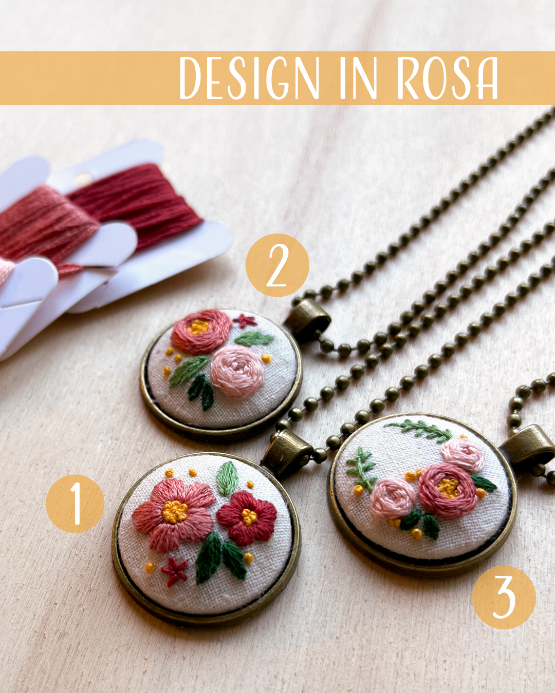 Crea la tua collana ricamata - kit completo