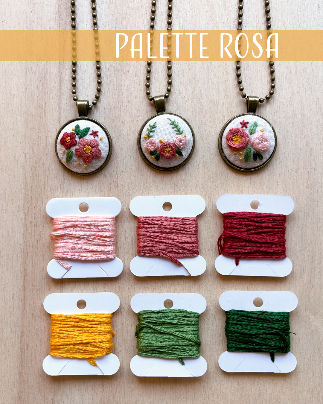 Crea la tua collana ricamata - kit completo