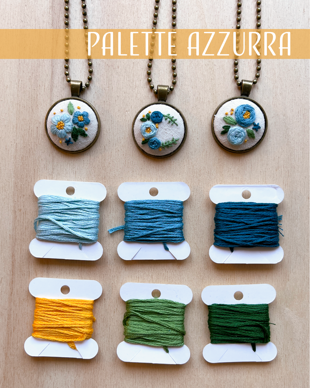 Crea la tua collana ricamata - kit completo