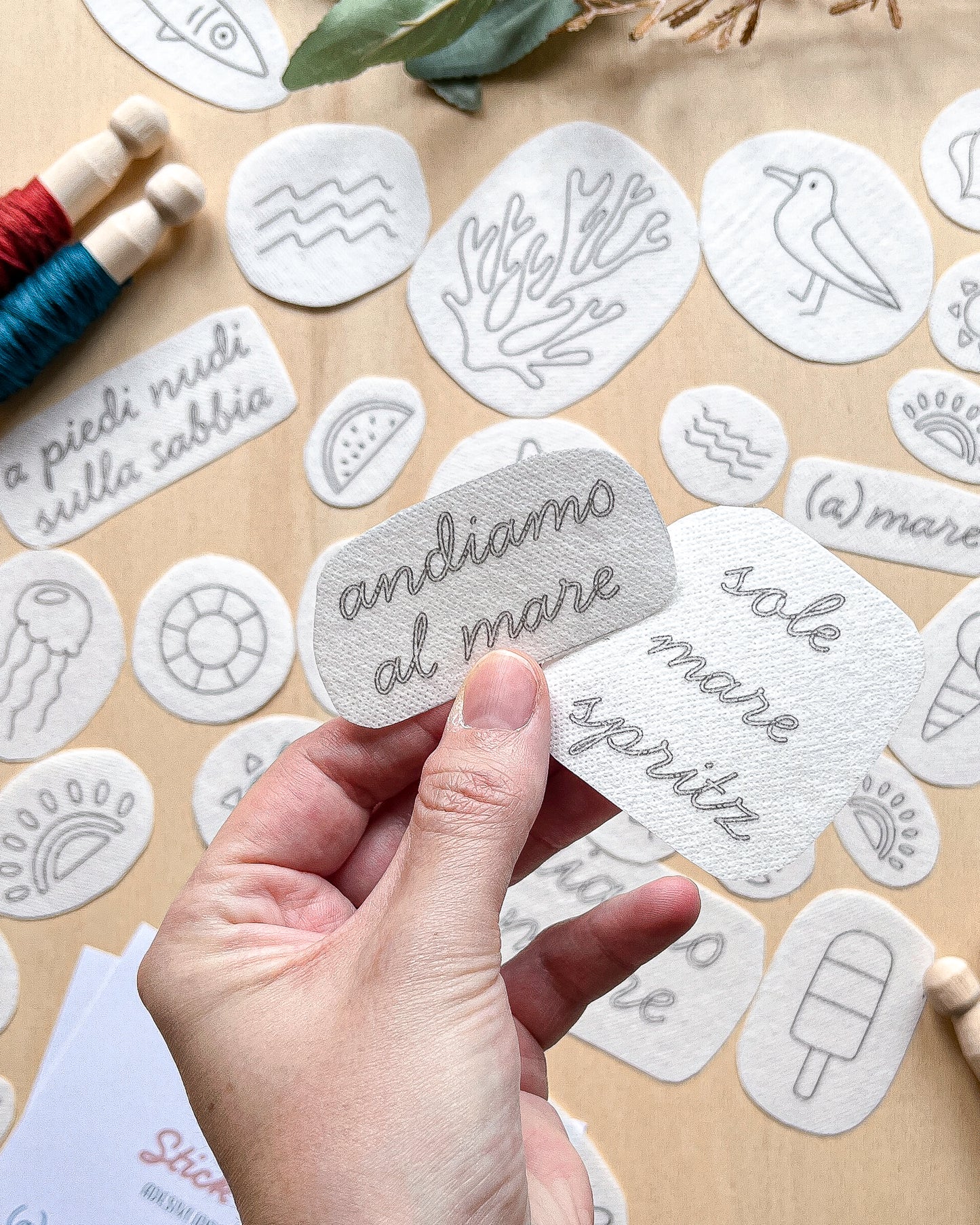 Pacchetto di stick and stitch - Mare
