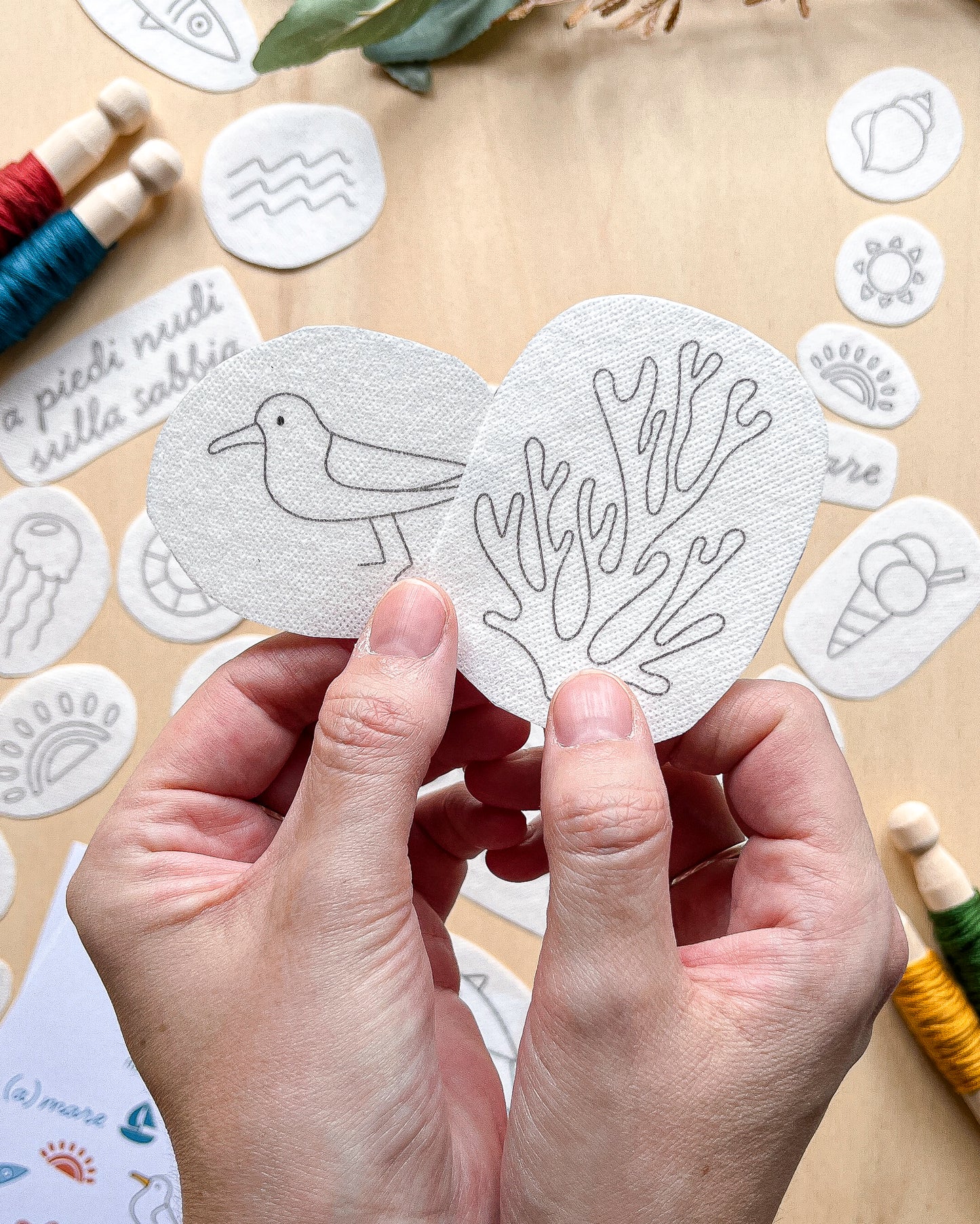 Pacchetto di stick and stitch - Mare