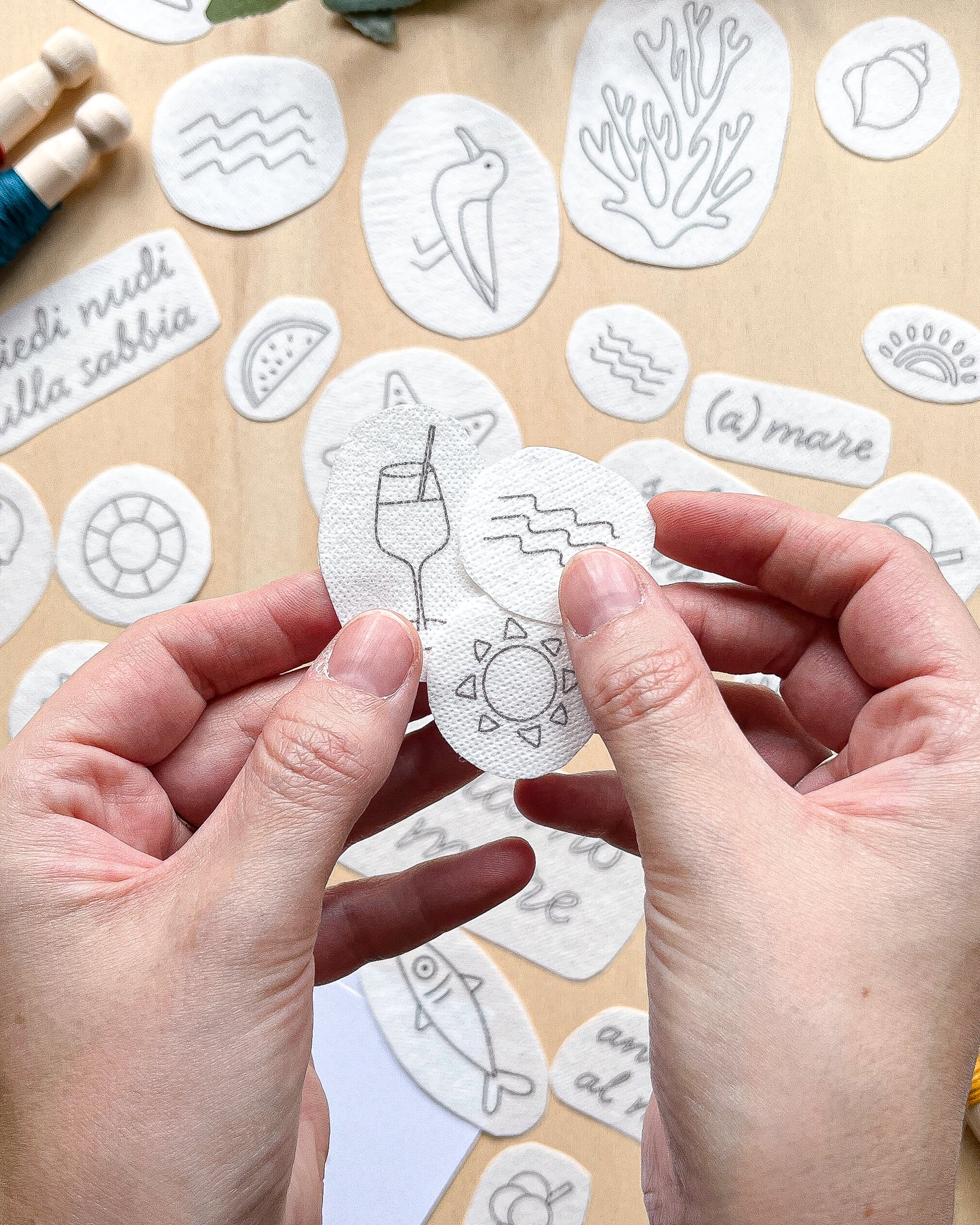 Pacchetto di stick and stitch - Mare
