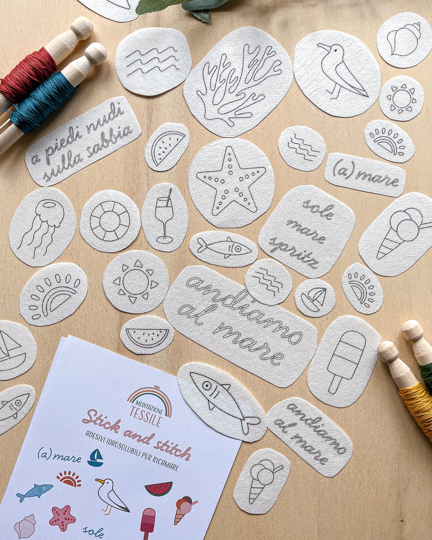 Pacchetto di stick and stitch - Mare