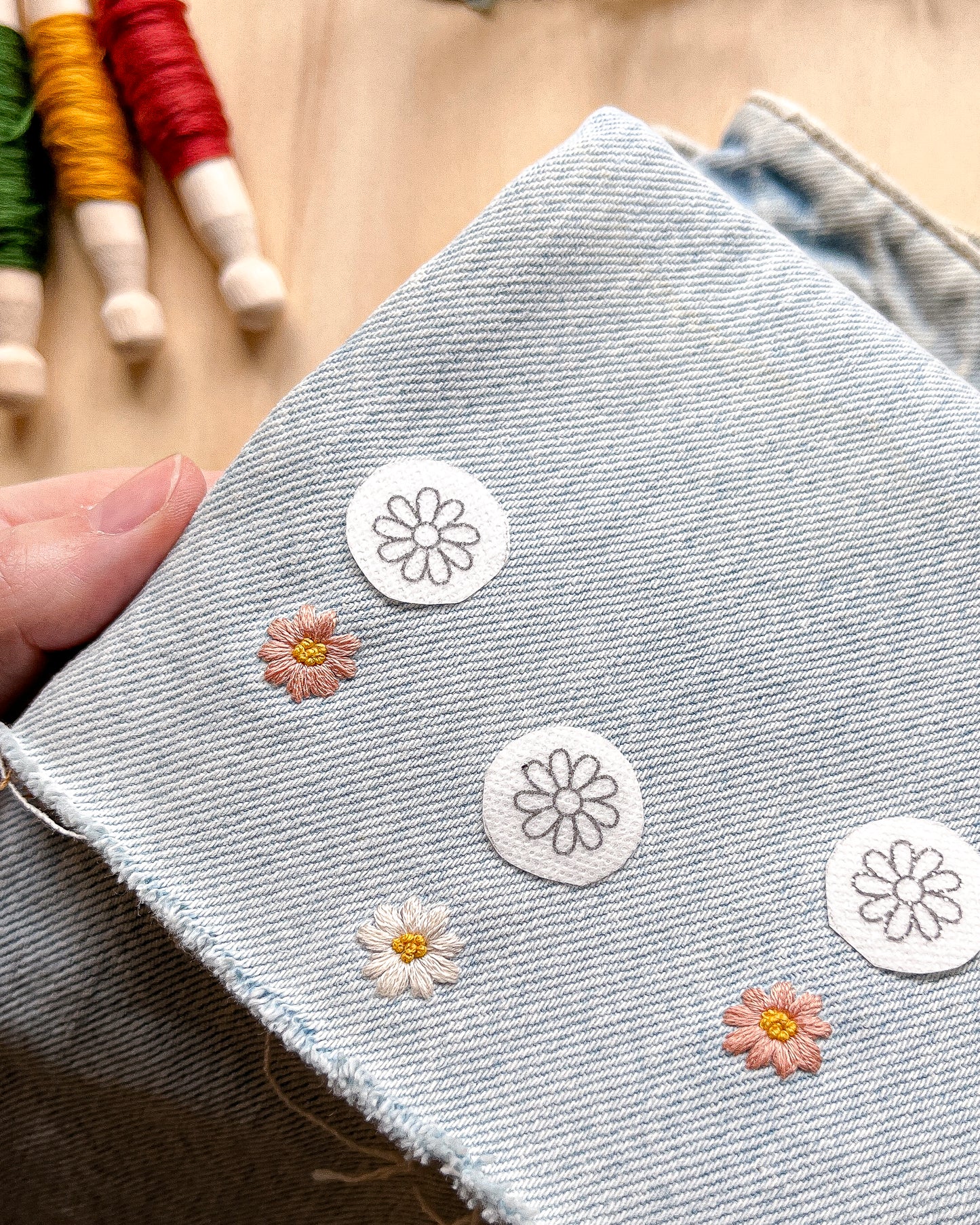 Pacchetto di stick and stitch - Margherite