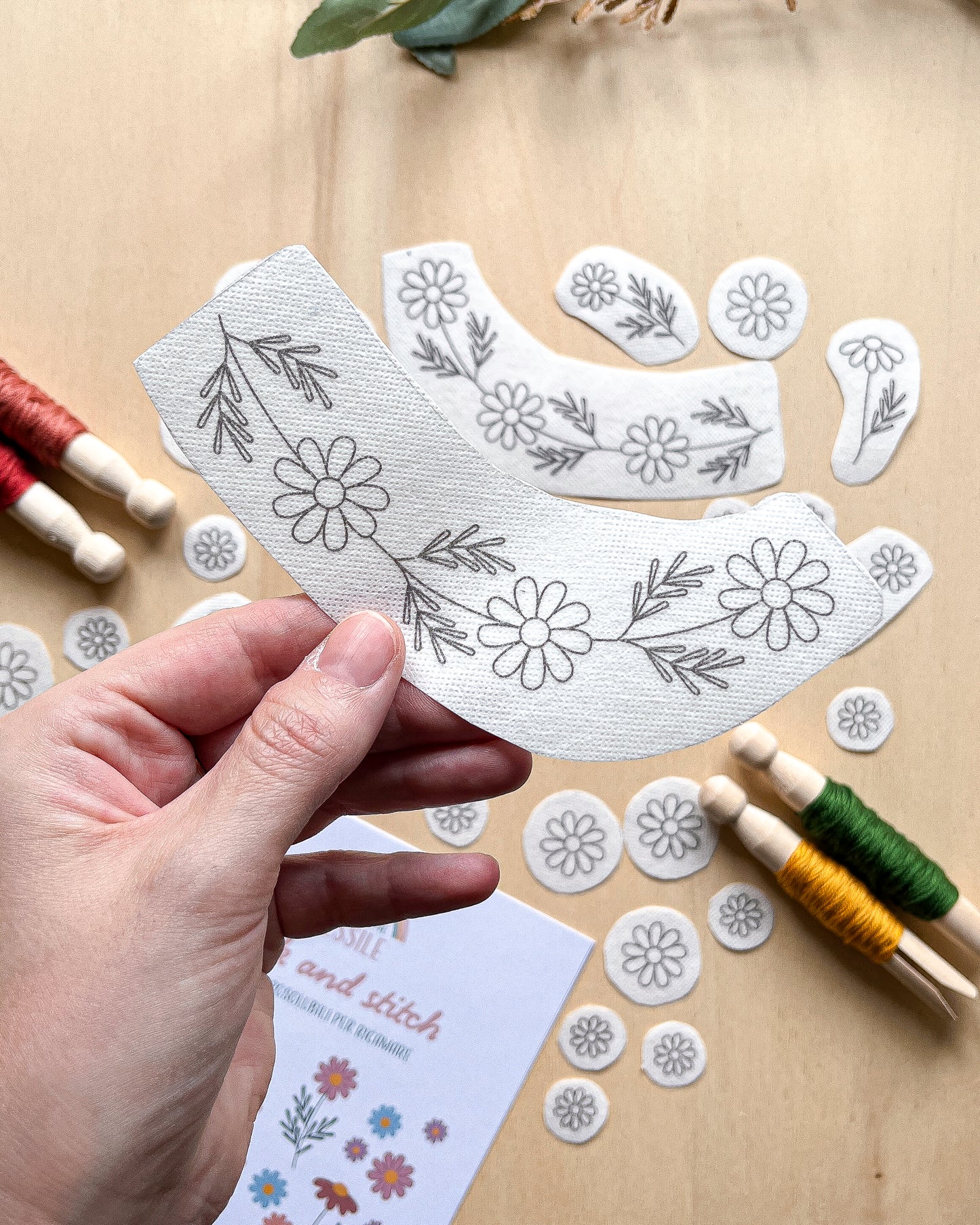 Pacchetto di stick and stitch - Margherite