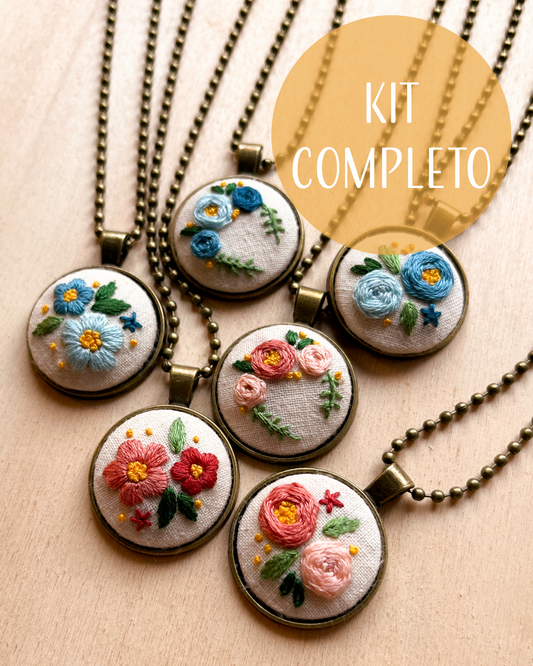 Crea la tua collana ricamata - kit completo
