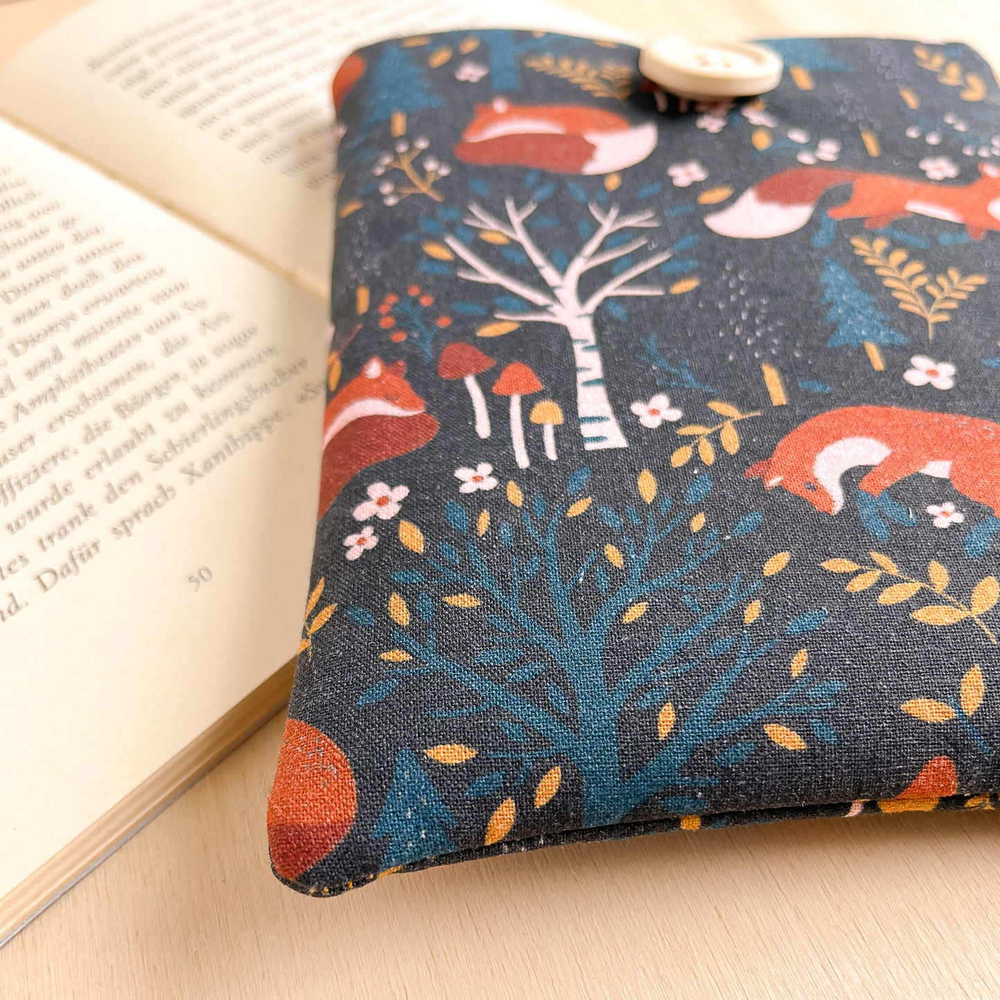 Custodia per e-reader con volpi