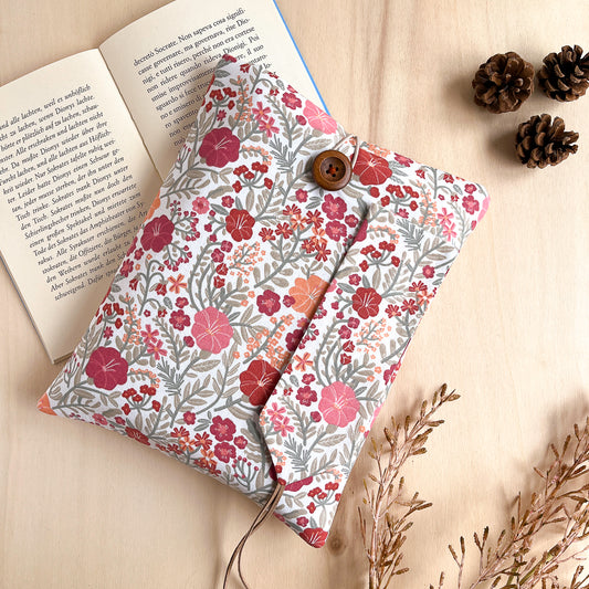 Custodia per libri imbottita con fiori Liberty