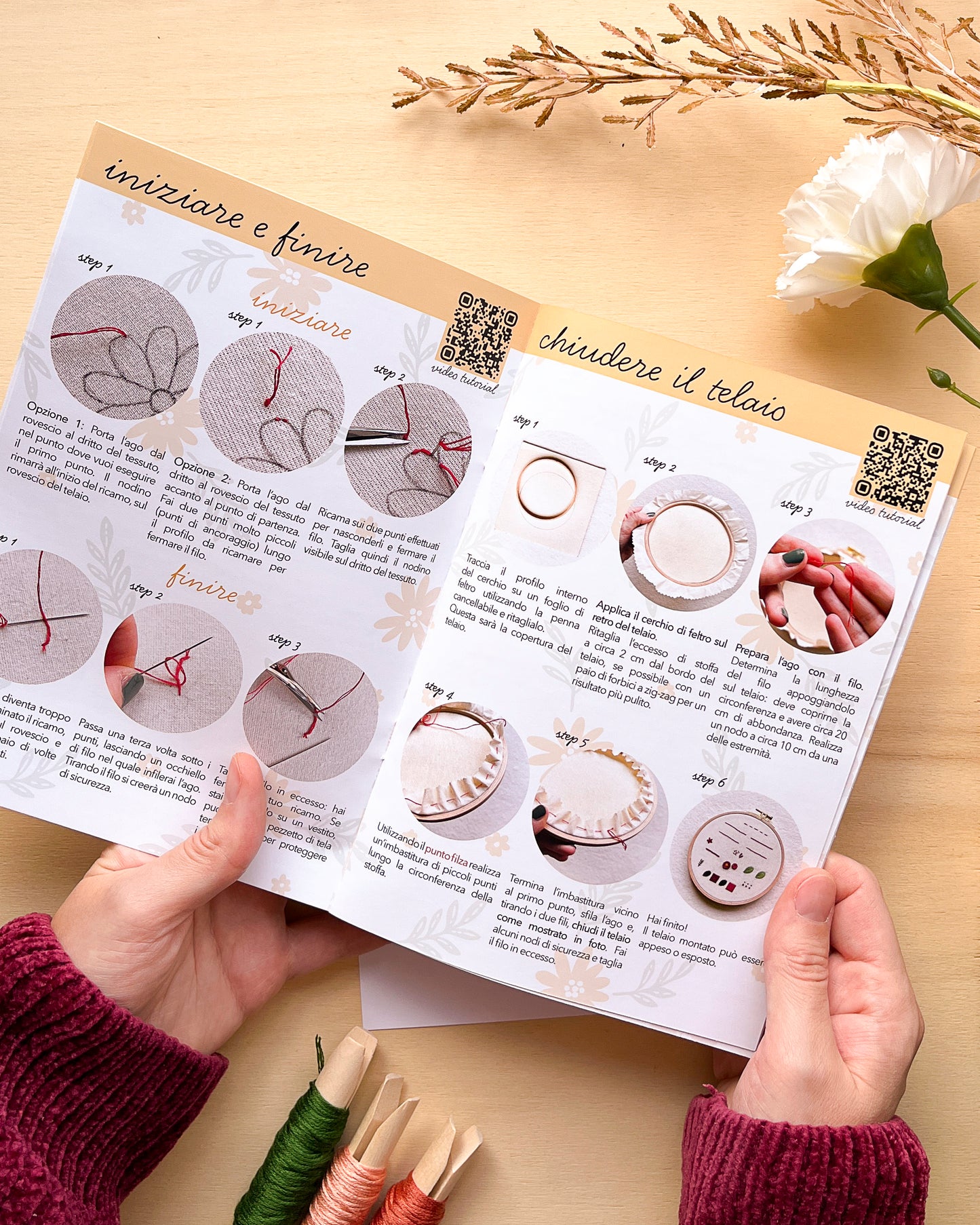 Kit da ricamo completo