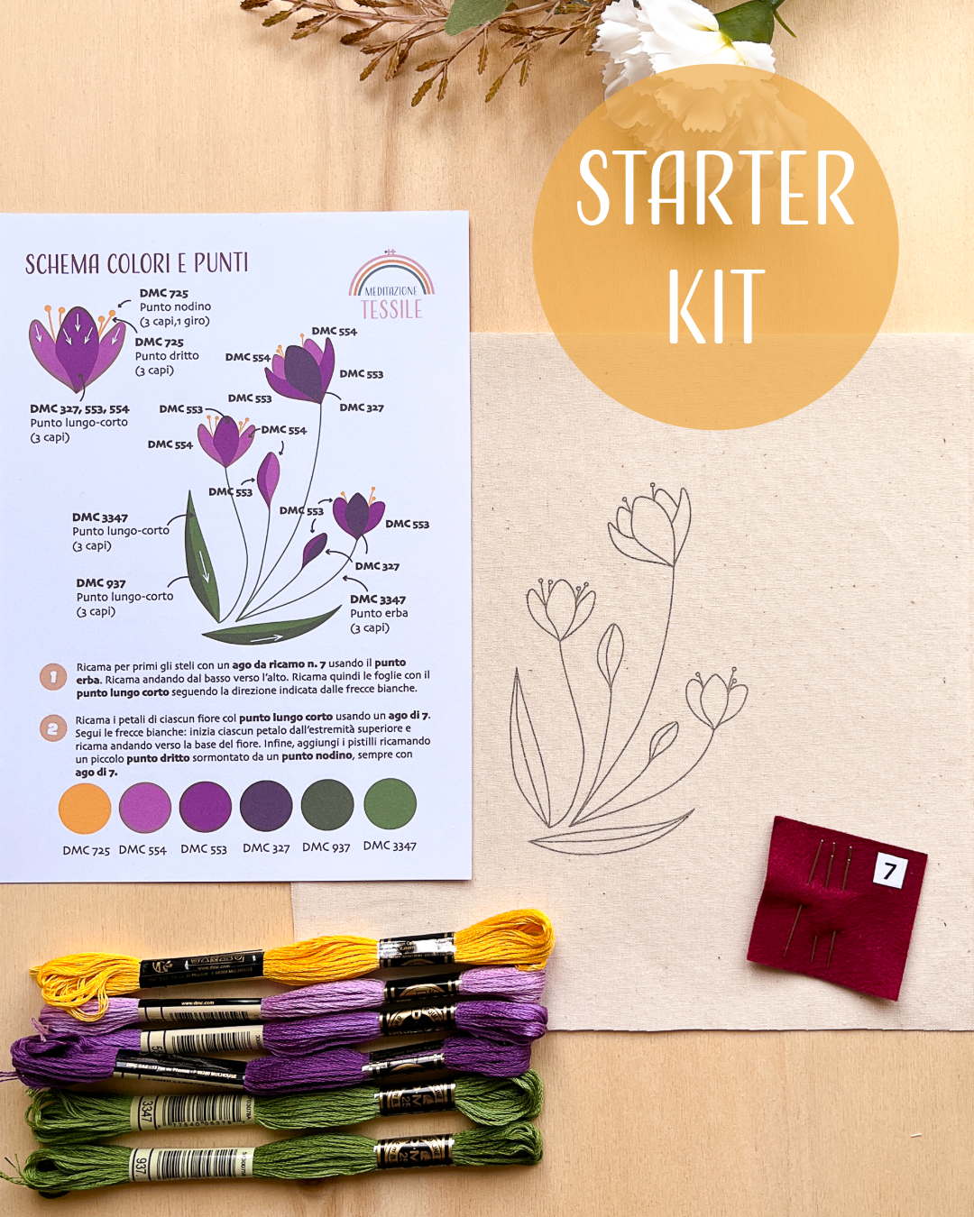 Kit da ricamo – Crocus