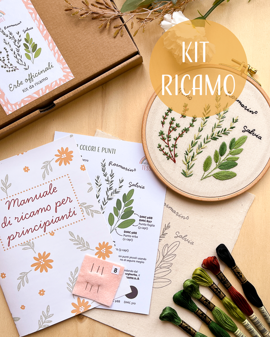 Kit da ricamo – Erbe officinali