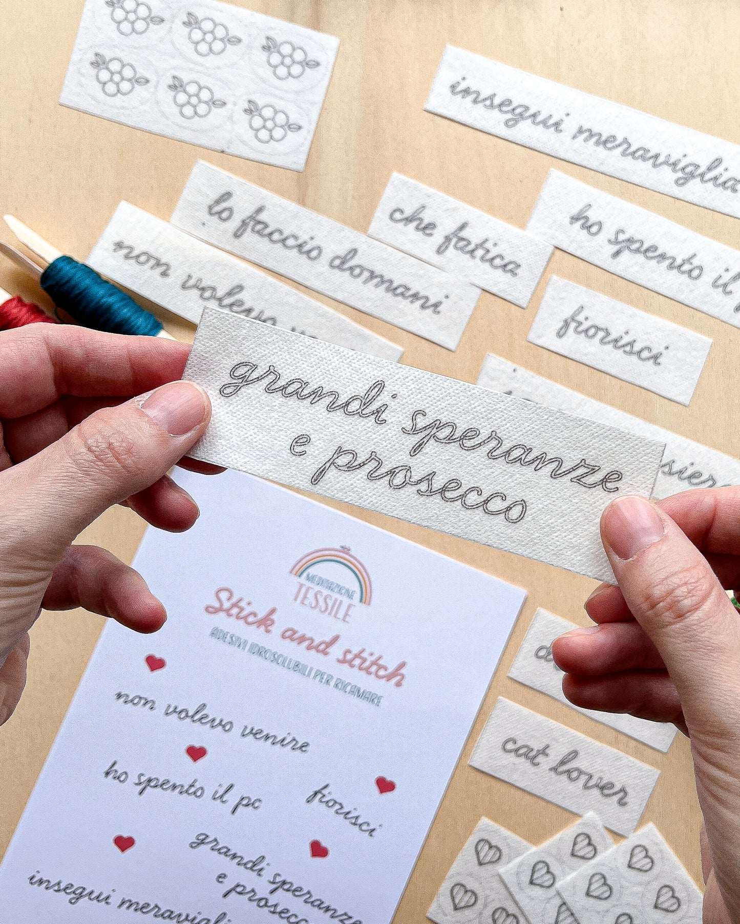 Pacchetto di stick and stitch - Ricama la tua maglietta
