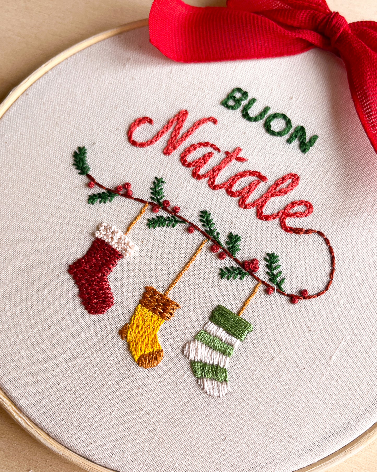 Collezione natalizia - pattern di ricamo a mano con istruzioni e video tutorial