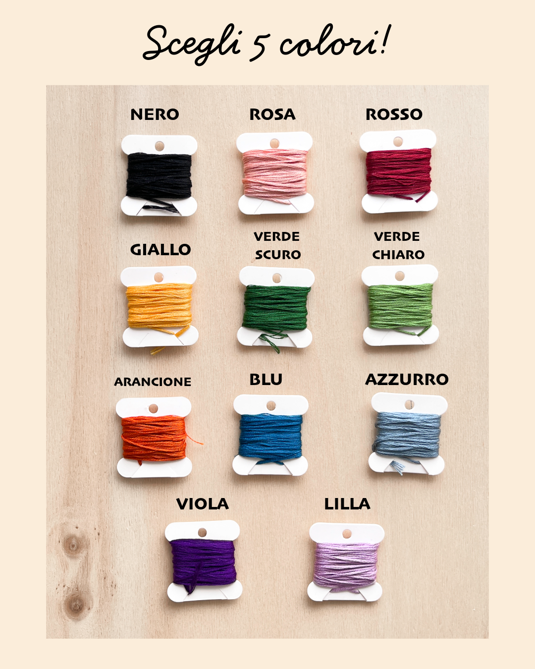 Kit portachiavi ricamati personalizzati - kit completo
