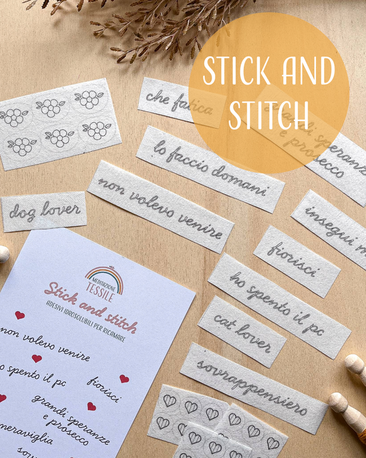 Pacchetto di stick and stitch - Ricama la tua maglietta