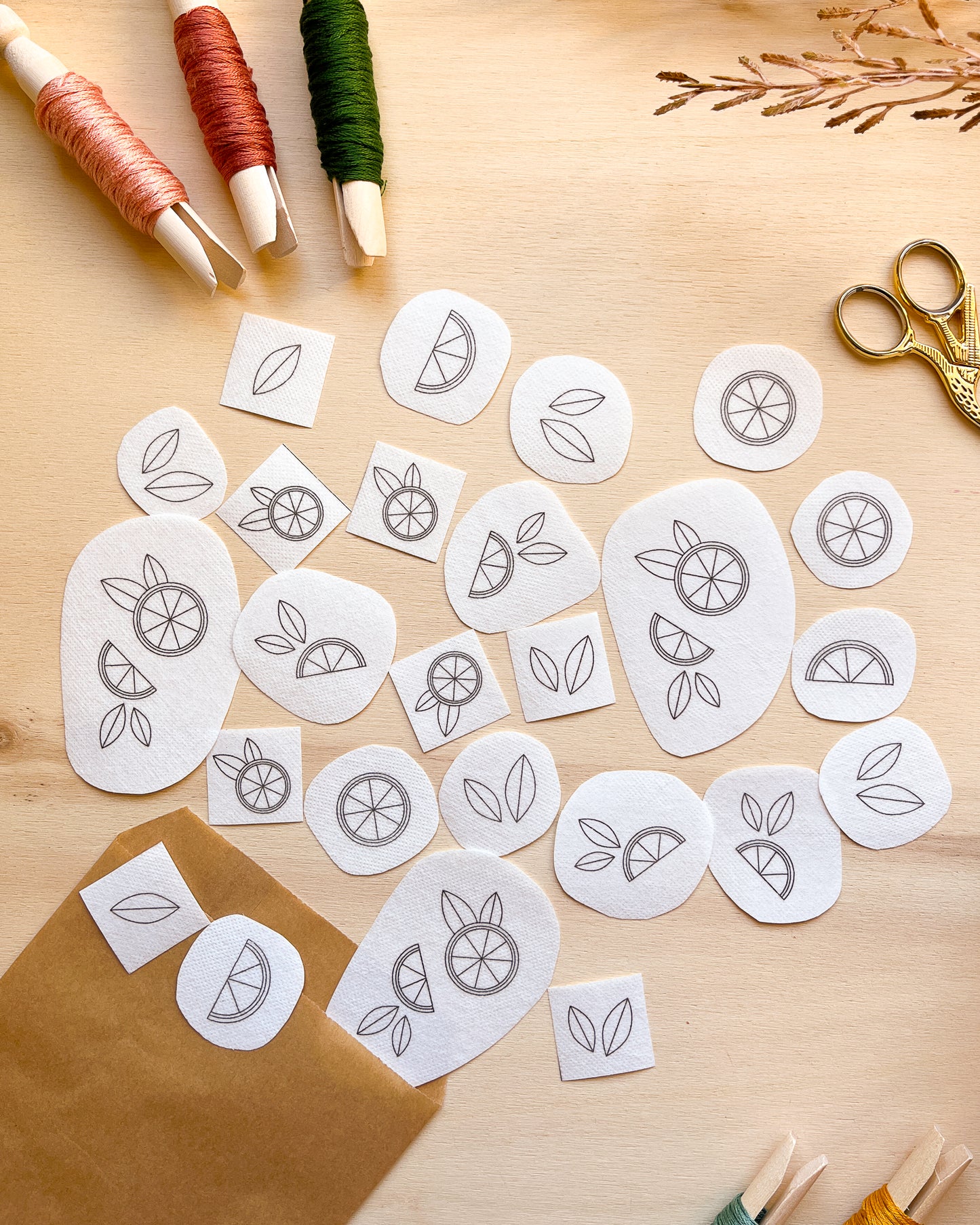 Pacchetto di stick and stitch - Limoni