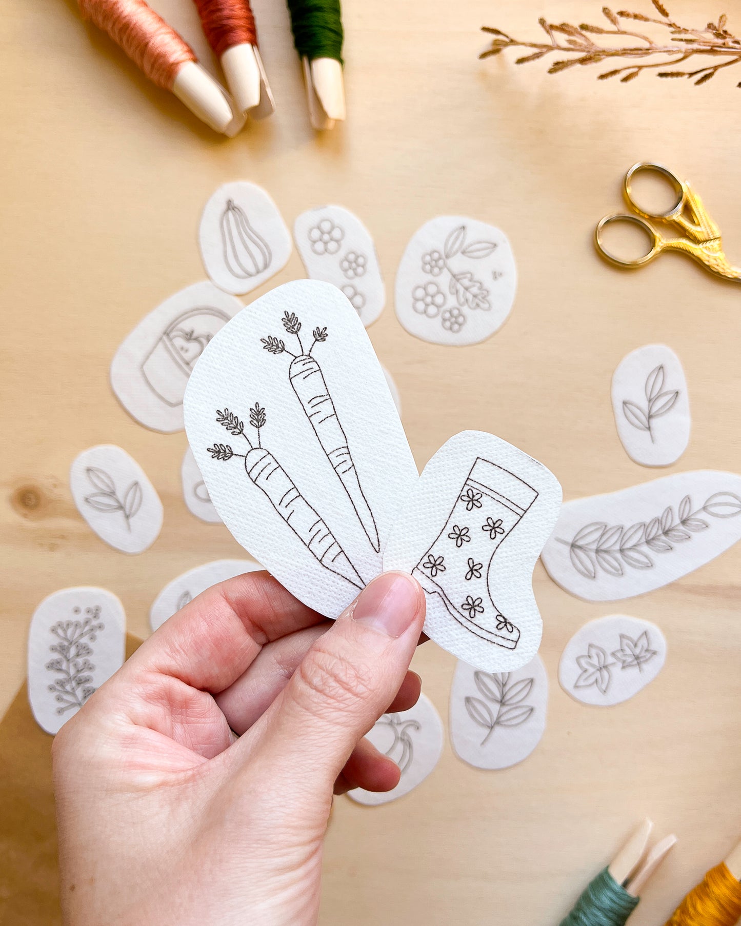 Pacchetto di stick and stitch - Ricami autunnali