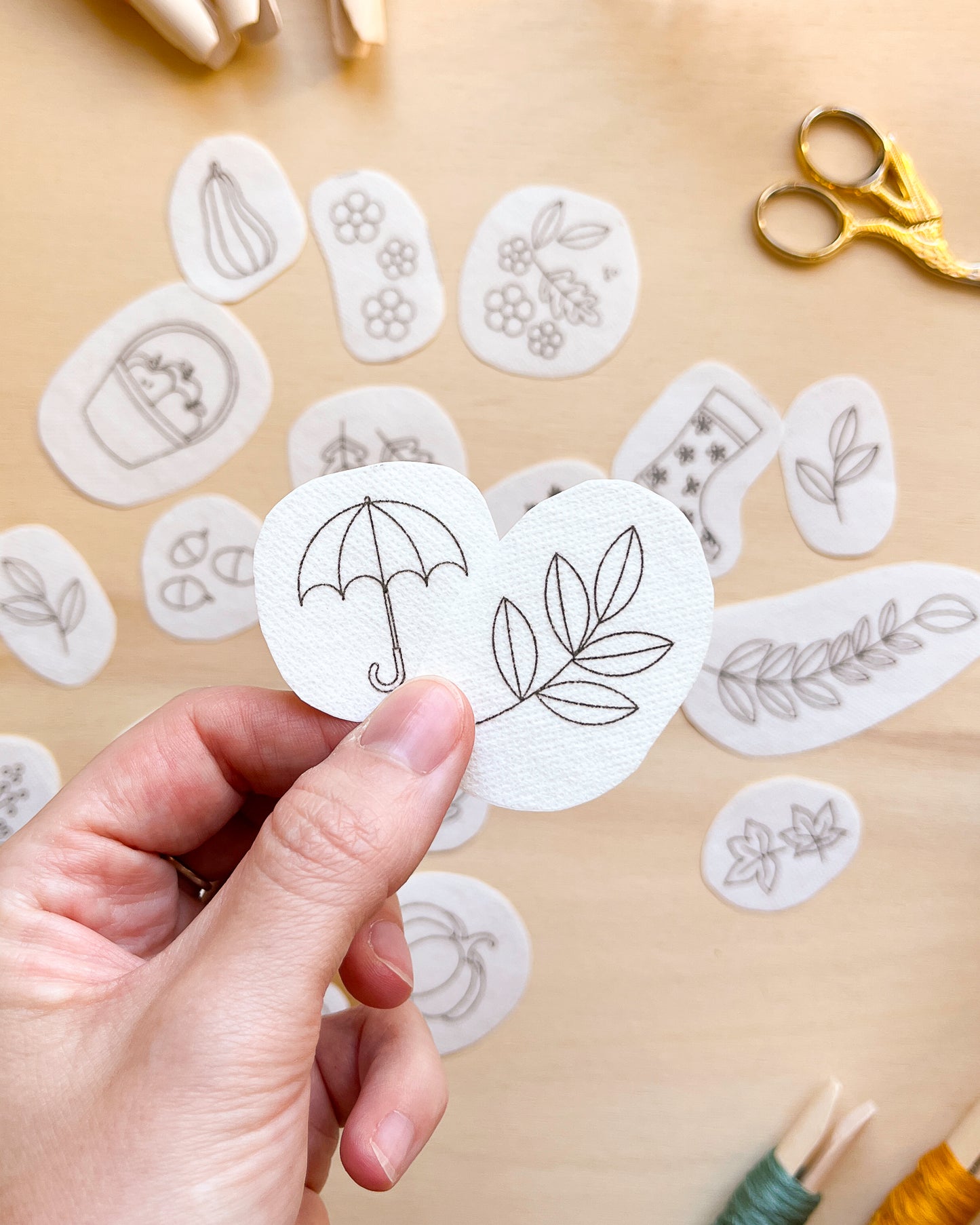 Pacchetto di stick and stitch - Ricami autunnali