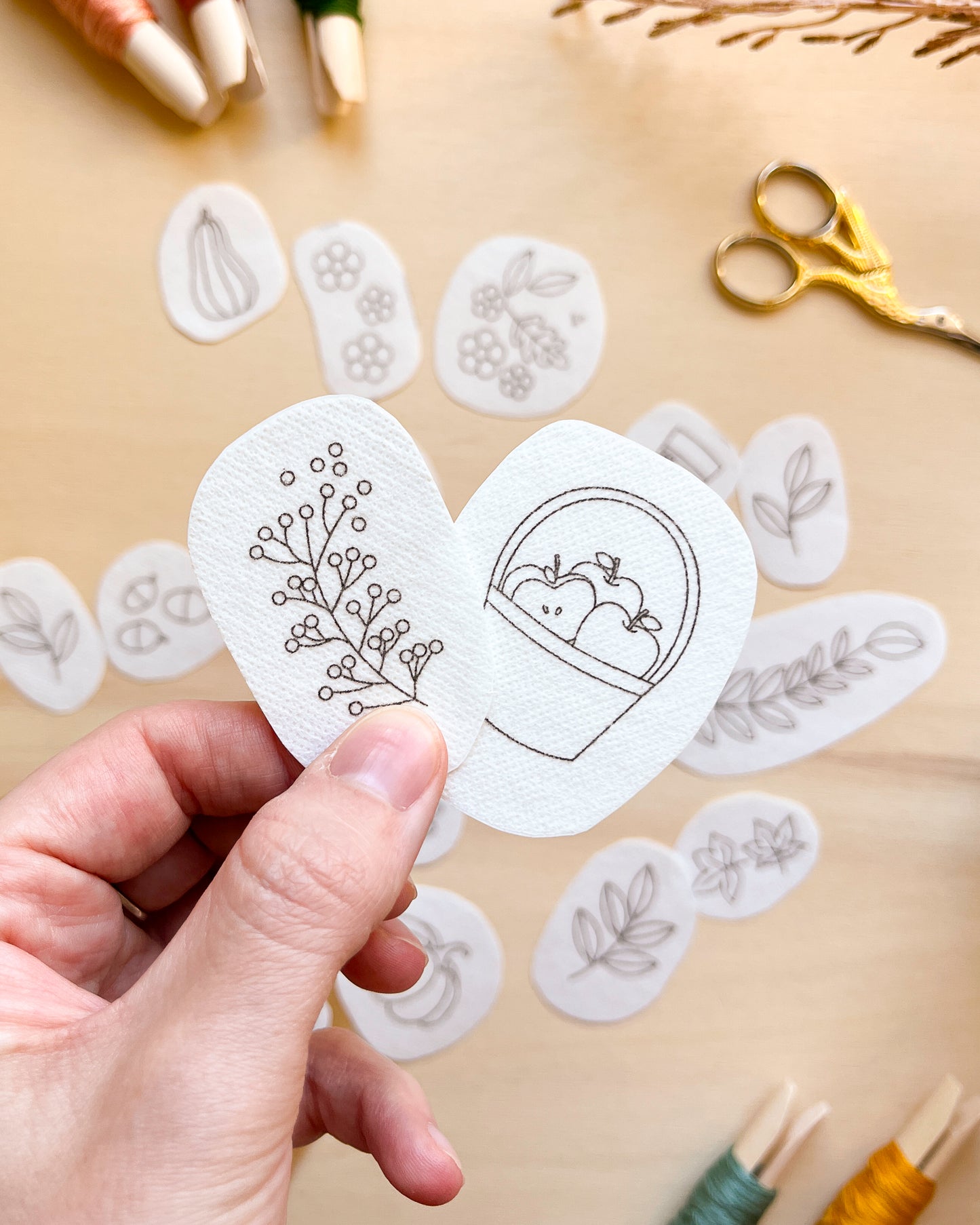 Pacchetto di stick and stitch - Ricami autunnali